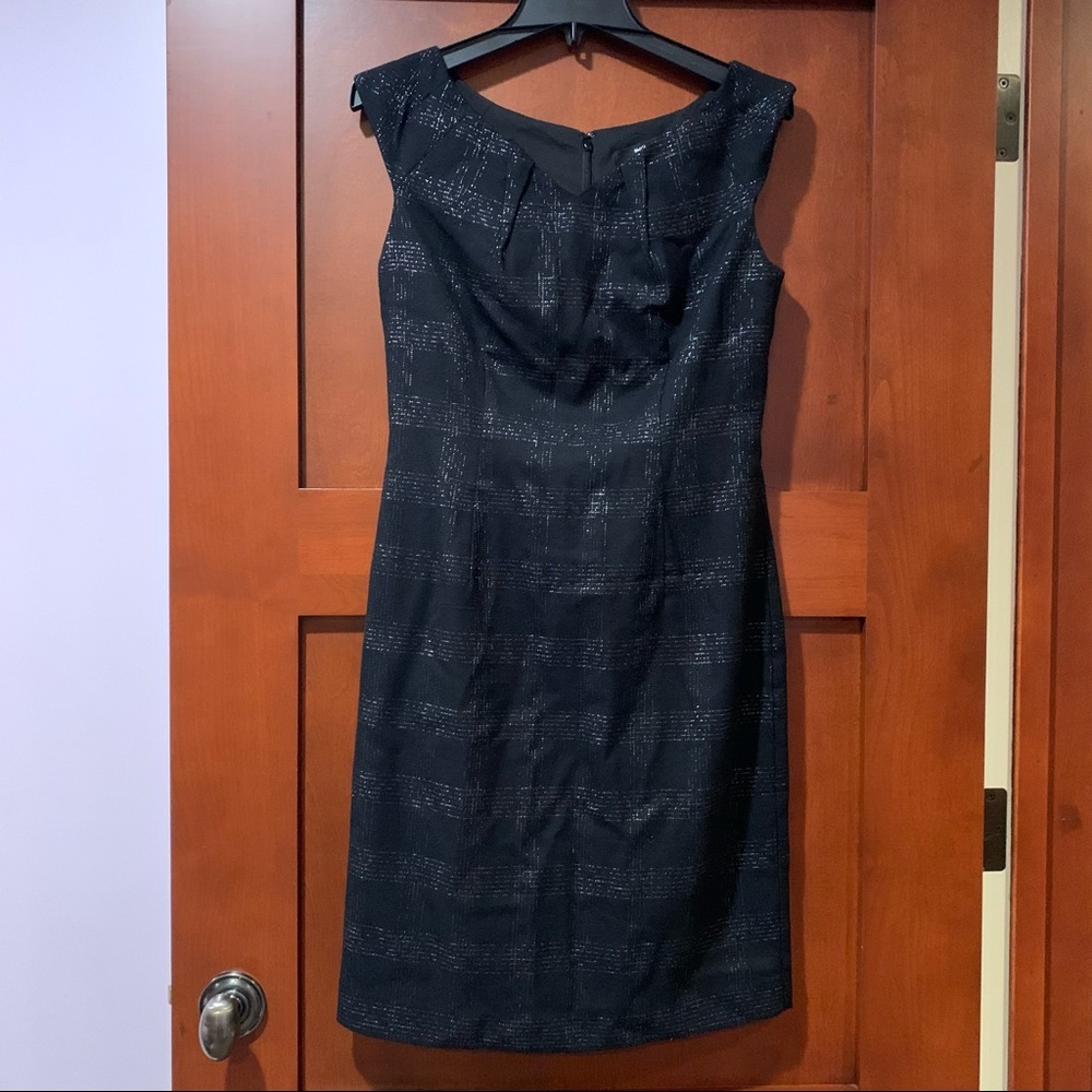 Mossimo Silver Plaid Sleeveless Sheath Dress